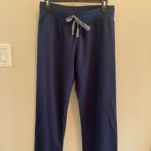 Figs Navy Blue scrub pants, women's size small